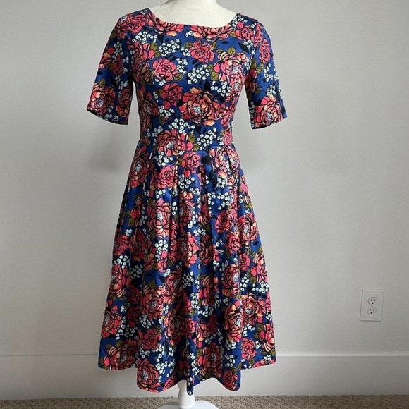 Modcloth Dresses & Skirts - ModCloth Fit & Flare floral dress XL